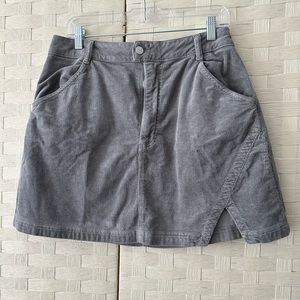 NWT gray corduroy skirt from Anthropologie Size 12P